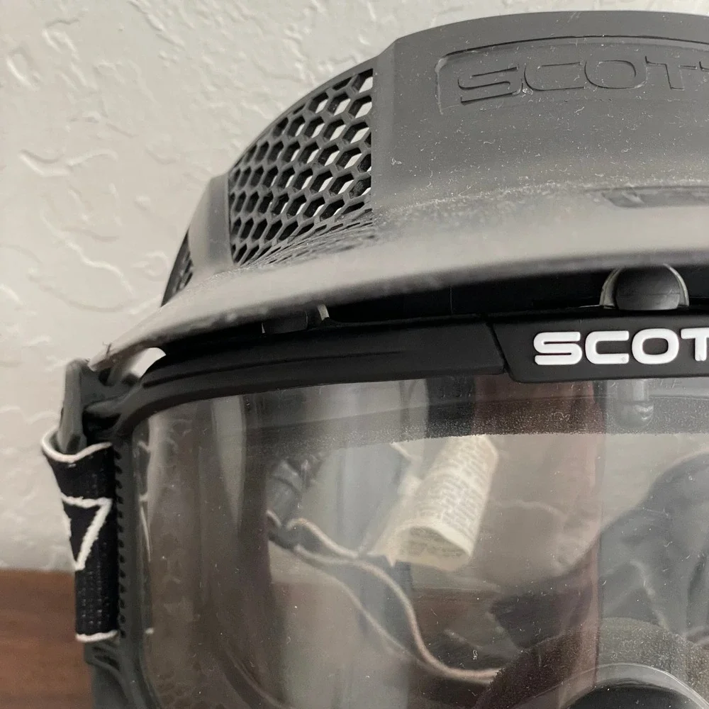 SCOTT Paintball Mask Black Full Face Protection with Visor made in‎ USA AirSoft